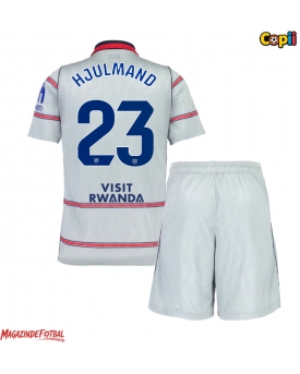 Atletico Madrid Morten Hjulmand #23 Echipament de Fotbal Replică 2026-27 Copii Treilea (+ Șorturi)